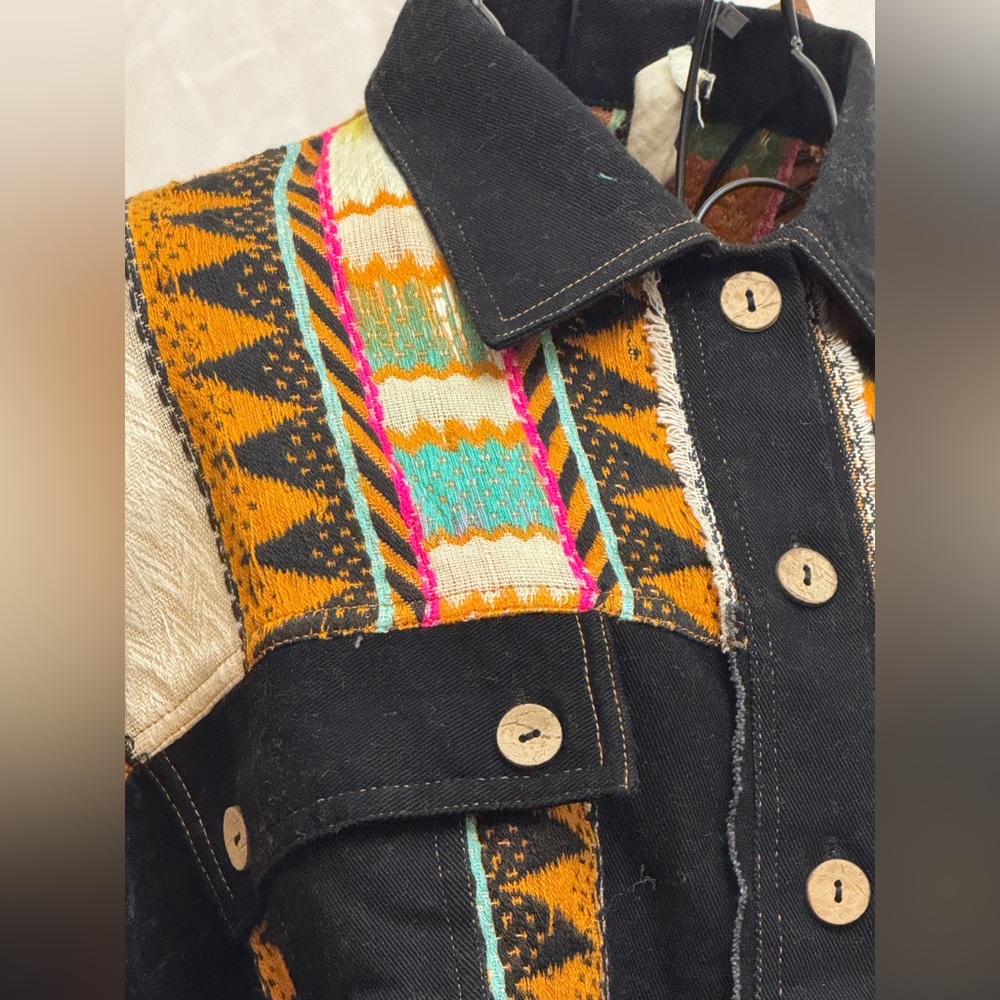 338 - Rhea Multicolor Button-Up Shacket - Picture 2 of 5